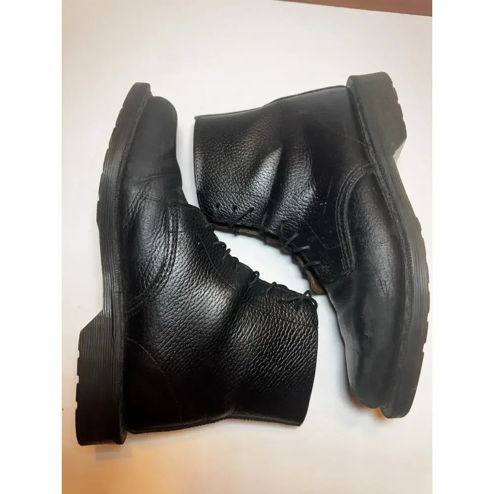 Women’s Size 8 Doc Martens Eldritch Black Leather Pebble grain Boots Cut Tag